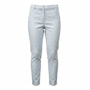 H&M Women’s Light Blue Gingham straight leg Ankle Pants – Size 6